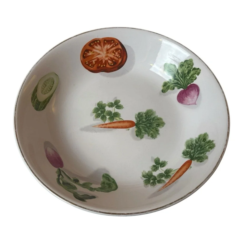 Vintage Japan Idezenware Vegetable SALAD BOWL 10
